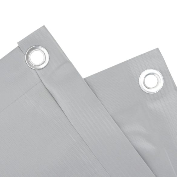 szürke PVC belátás elleni erkélyparaván 700x120 cm