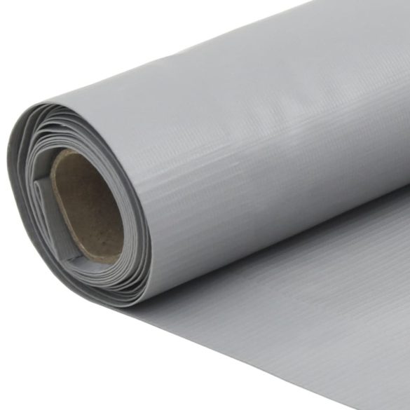szürke PVC belátás elleni erkélyparaván 700x120 cm