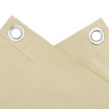 krémszínű PVC belátás elleni erkélyparaván 600x120 cm