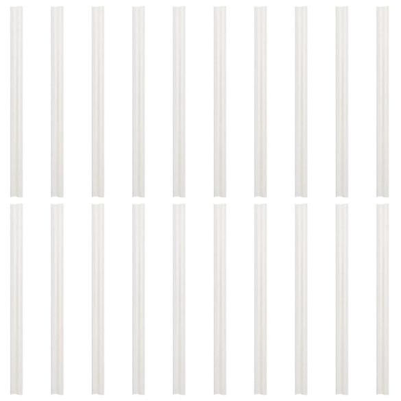 10 db világosszürke PVC belátás elleni árnyékoló 252,5 x 19 cm