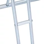 padlón álló horganyzott acél kerékpártartó 2 kerékpárhoz