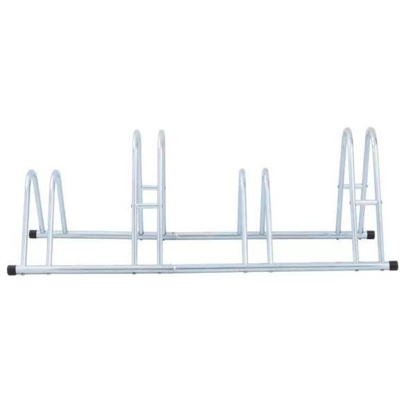 padlón álló horganyzott acél kerékpártartó 4 kerékpárhoz