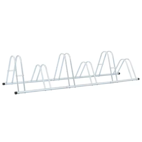 padlón álló horganyzott acél kerékpártartó 6 kerékpárhoz