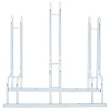 padlón álló horganyzott acél kerékpártartó 3 kerékpárhoz