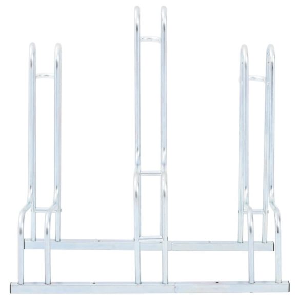 padlón álló horganyzott acél kerékpártartó 3 kerékpárhoz