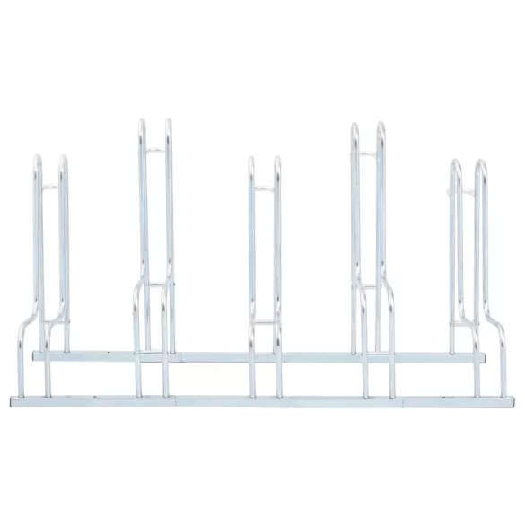 padlón álló horganyzott acél kerékpártartó 5 kerékpárhoz