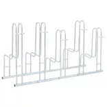 padlón álló horganyzott acél kerékpártartó 5 kerékpárhoz