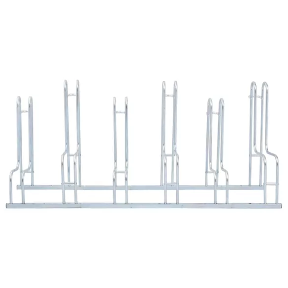 padlón álló horganyzott acél kerékpártartó 6 kerékpárhoz