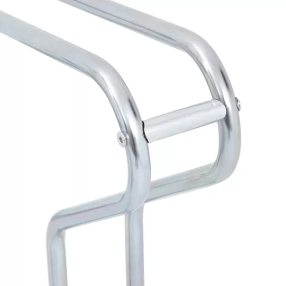 padlón álló horganyzott acél kerékpártartó 5 kerékpárhoz