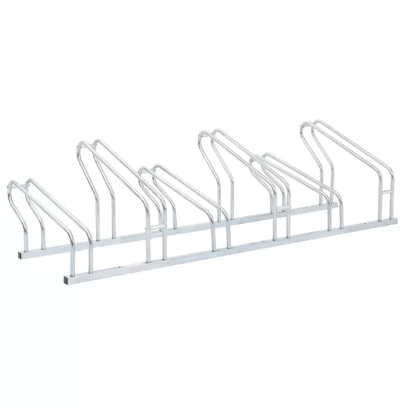 padlón álló horganyzott acél kerékpártartó 6 kerékpárhoz