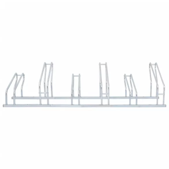 padlón álló horganyzott acél kerékpártartó 6 kerékpárhoz