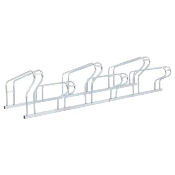 padlón álló horganyzott acél kerékpártartó 6 kerékpárhoz