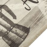 szürke kávémintás mosható bársony konyhaszőnyeg 45x150 cm