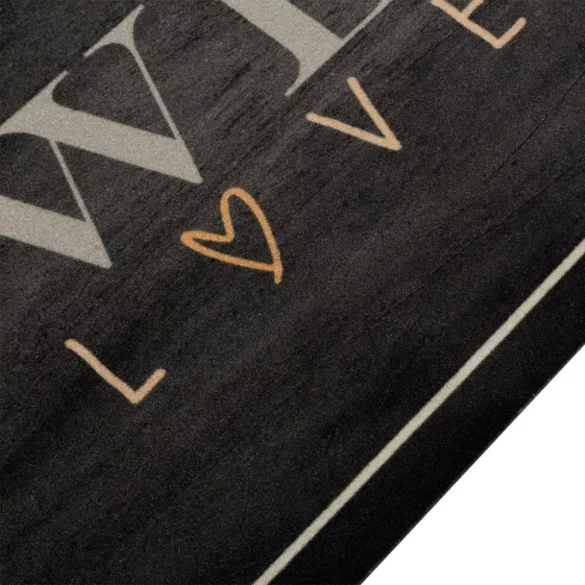 kávé feliratos mosható bársony konyhaszőnyeg 60 x 180 cm