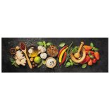 mosható fűszermintás bársony konyhaszőnyeg 60x180 cm