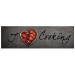 cooking feliratos mosható bársony konyhaszőnyeg 45 x 150 cm