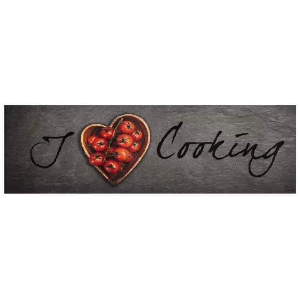 cooking feliratos mosható bársony konyhaszőnyeg 45 x 150 cm