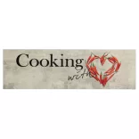 cooking feliratos mosható bársony konyhaszőnyeg 60 x 180 cm