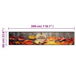 mosható őszi mintás bársony konyhaszőnyeg 60 x 300 cm