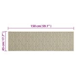 mosható levélmintás bársony konyhaszőnyeg 45 x 150 cm