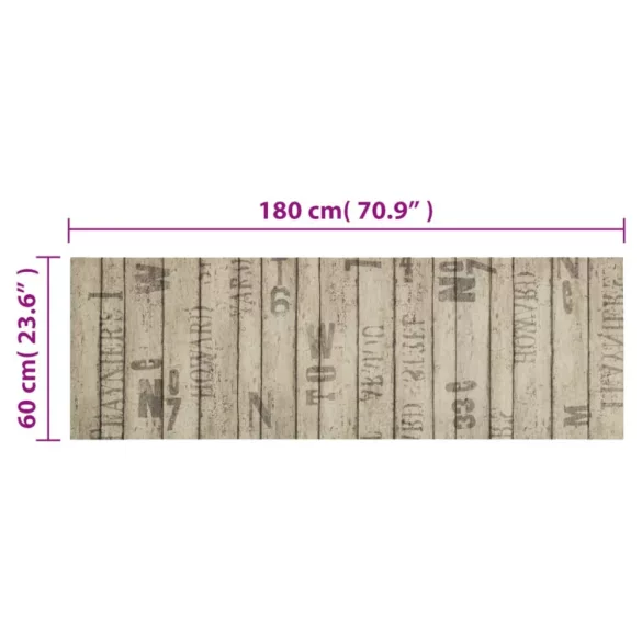 mosható kerítésmintás bársony konyhaszőnyeg 60x180 cm
