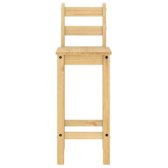 2 db tömör fenyőfa bárszék