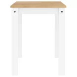 PANAMA fehér tömör fenyőfa ebédlőasztal 112 x 60 x 75 cm