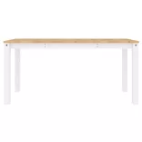 PANAMA fehér tömör fenyőfa ebédlőasztal 160 x 80 x 75 cm