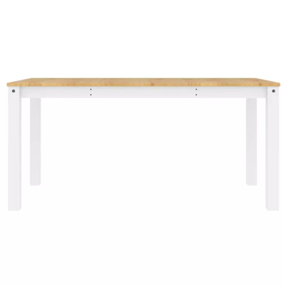PANAMA fehér tömör fenyőfa ebédlőasztal 160 x 80 x 75 cm