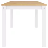 PANAMA fehér tömör fenyőfa ebédlőasztal 160 x 80 x 75 cm