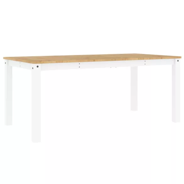 PANAMA fehér tömör fenyőfa ebédlőasztal 180 x 90 x 75 cm