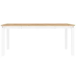PANAMA fehér tömör fenyőfa ebédlőasztal 180 x 90 x 75 cm