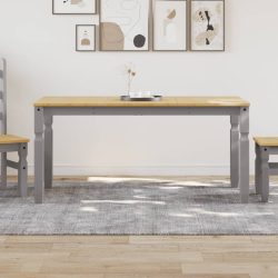   Corona szürke tömör fenyőfa ebédlőasztal 160 x 80 x 75 cm