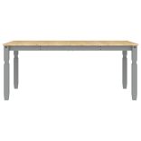 Corona szürke tömör fenyőfa ebédlőasztal 180 x 90 x 75 cm