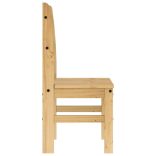 2 db tömör fenyőfa étkezőszék 40x46x99 cm