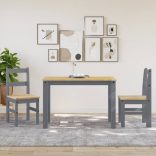 PANAMA 2 db szürke tömör fenyőfa étkezőszék 40x46x90 cm