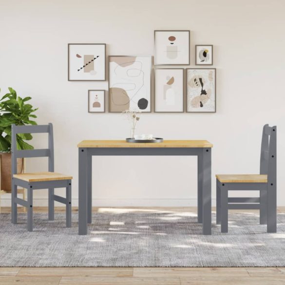 PANAMA 2 db szürke tömör fenyőfa étkezőszék 40x46x90 cm