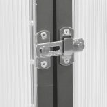 antracitszürke alumínium melegház alapvázzal 169 x 58 x 195 cm