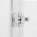 ezüstszínű alumínium melegház alapvázzal 169 x 58 x 202 cm