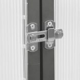 antracitszürke alumínium melegház alapvázzal 169 x 58 x 202 cm