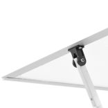 ezüstszínű alumínium melegház alapvázzal 169 x 114 x 195 cm