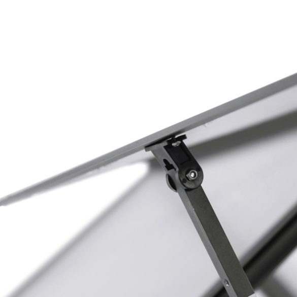 antracitszürke alumínium melegház alapvázzal 169 x 114 x 195 cm