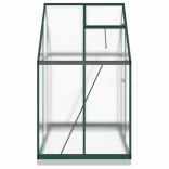 zöld alumínium melegház alapvázzal 169 x 114 x 202 cm