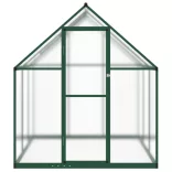 zöld alumínium melegház alapvázzal 169 x 169 x 195 cm