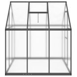 antracitszürke alumínium melegház alapvázzal 169 x 169 x 195 cm