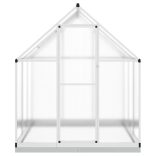 ezüstszínű alumínium melegház alapvázzal 169 x 169 x 202 cm