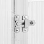 ezüstszínű alumínium melegház alapvázzal 169 x 169 x 202 cm