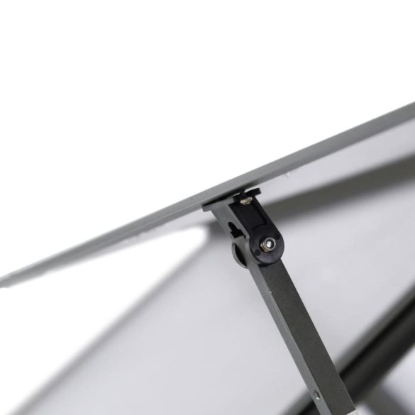 antracitszürke alumínium melegház alapvázzal 169 x 169 x 202 cm