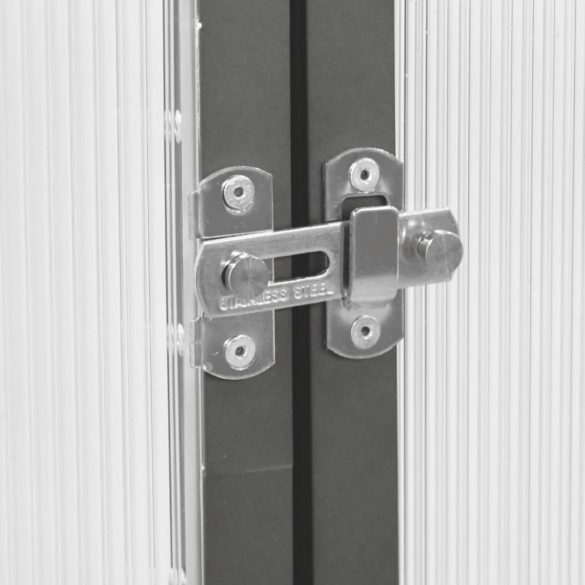 antracitszürke alumínium melegház alapvázzal 224 x 169 x 195 cm