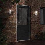 2 db ezüstszínű rozsdamentes acél kültéri érzékelős falilámpa